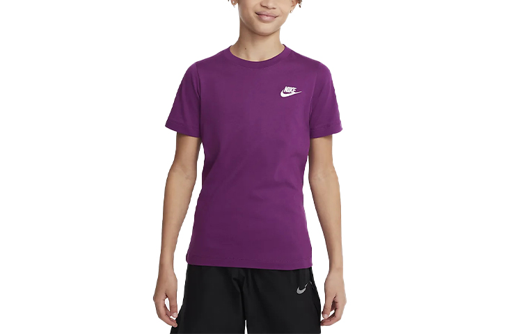 Детская технологичная футболка Nike Tech Purple — фото 2