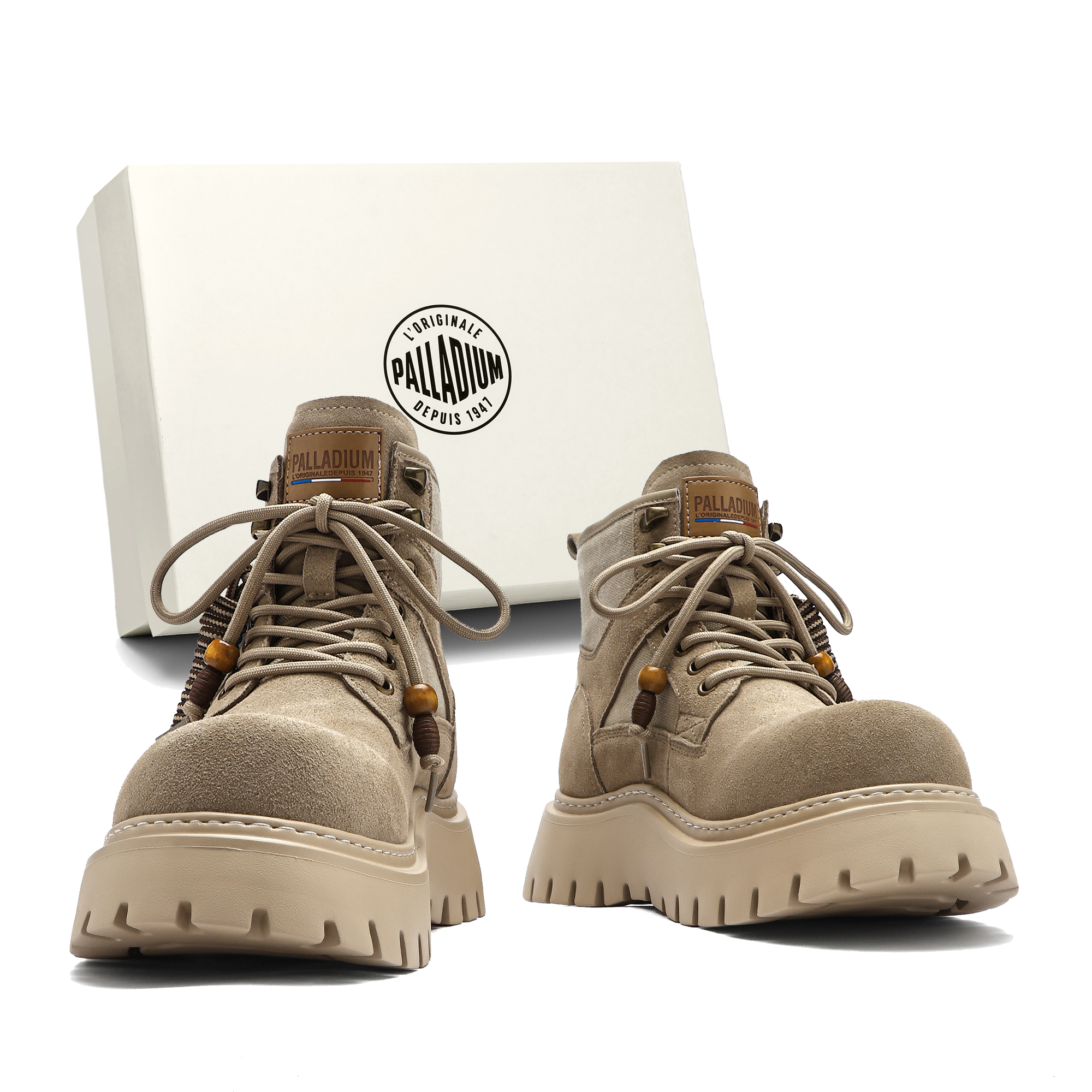 Palladium Ботинки Martin Unisex, цвет хаки, желто-коричневый — фото 3