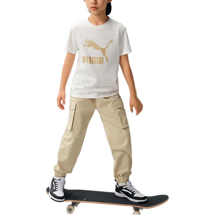 PUMA Футболка Sportstyle Series Raw White Kids' — фото 4