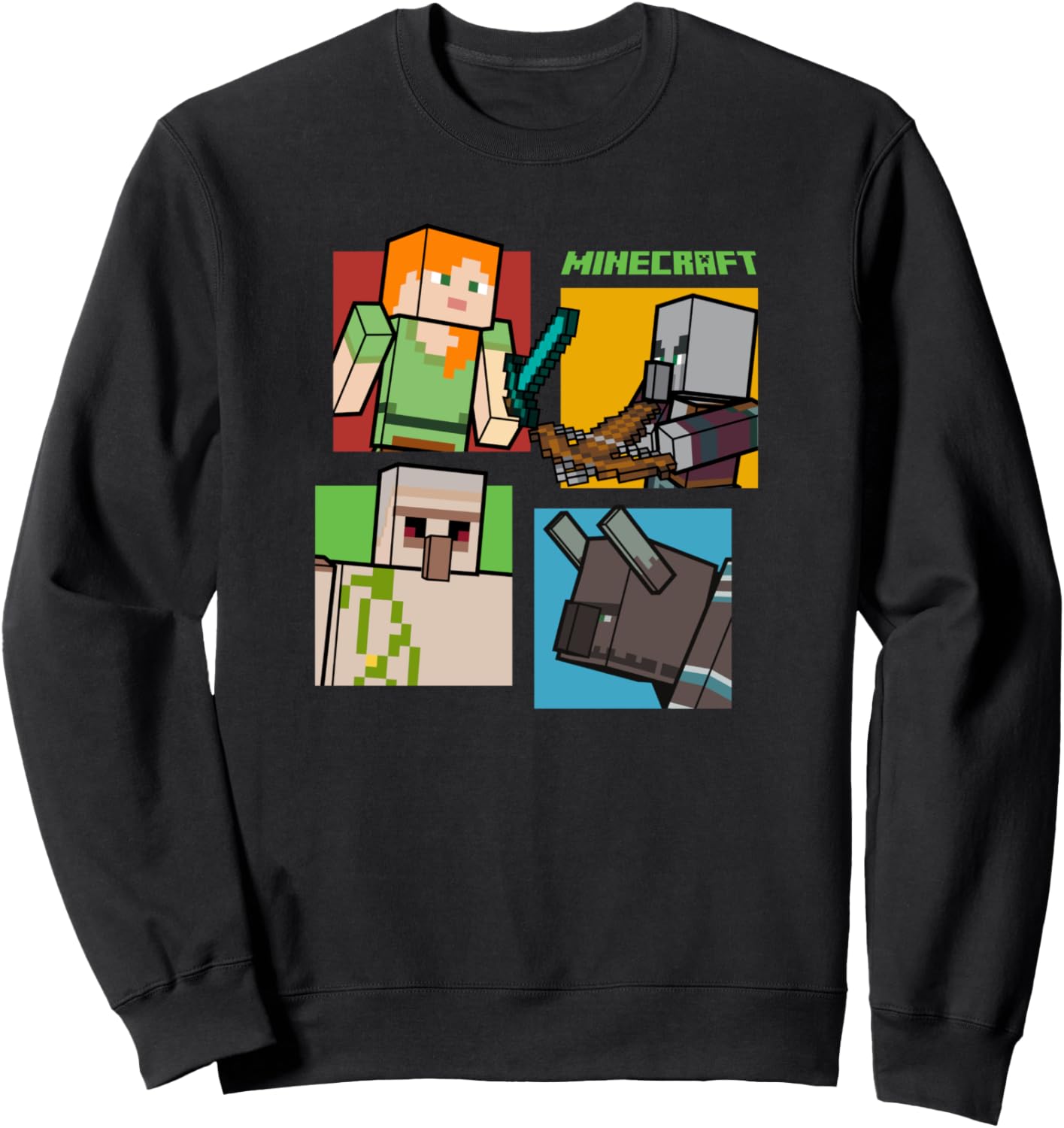 

Толстовка с логотипом Minecraft Mob Box Poster Logo, черная, Черный, Толстовка с логотипом Minecraft Mob Box Poster Logo, черная