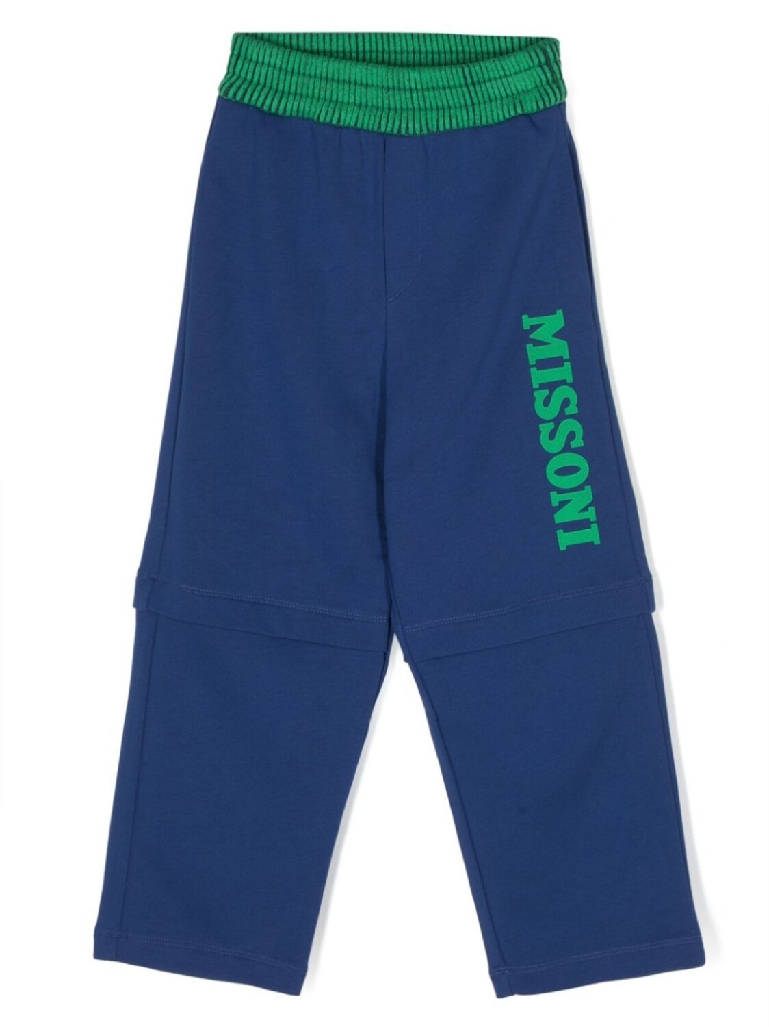 

Missoni Kids спортивные брюки с логотипом, синий