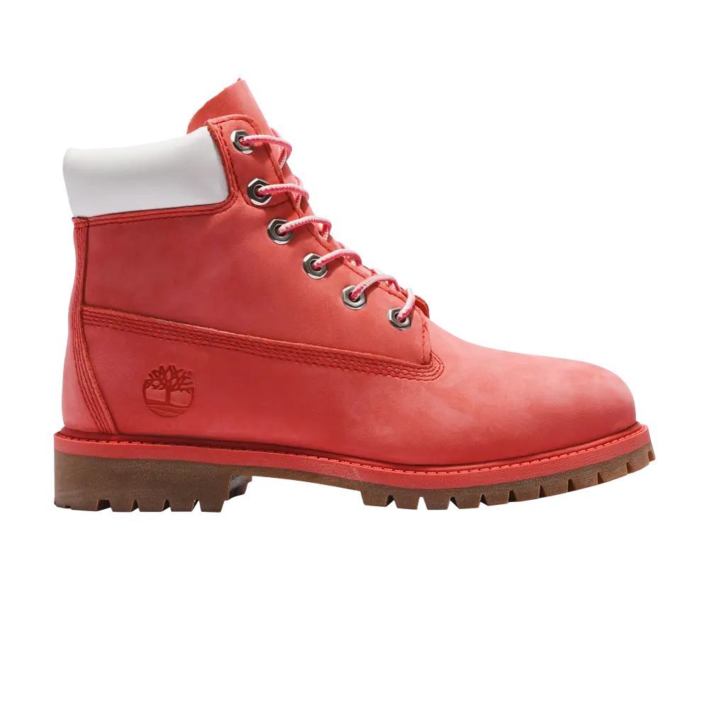 

6-дюймовые ботинки премиум-класса Junior Timberland, розовый