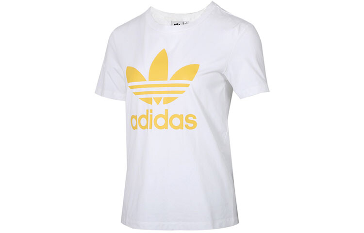 

Футболка с трилистником женская белая Adidas Originals