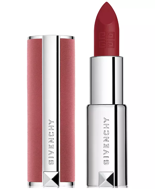 Le rouge прозрачная бархатная матовая помада Givenchy, 37 rouge grainé - best-selling vibrant, warm-toned red