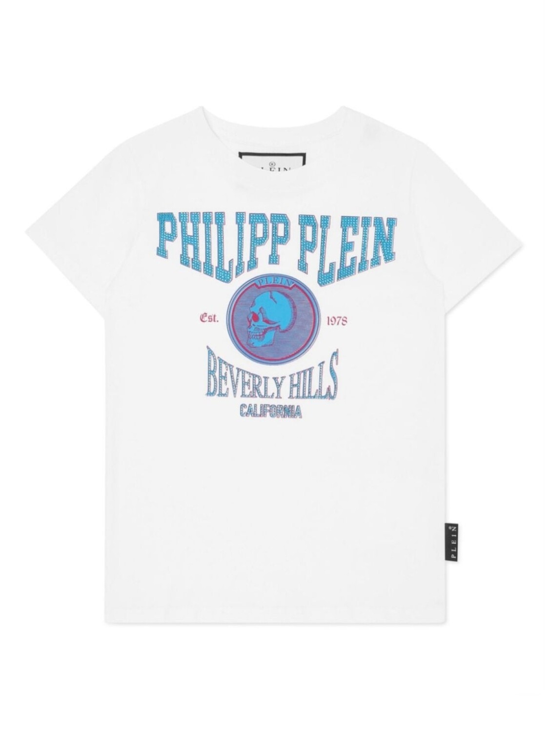 

Philipp Plein футболка с кристаллами, белый