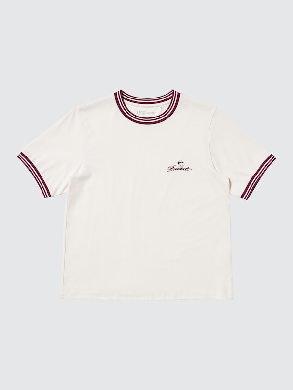 Футболка UT с графикой Peanuts Uniqlo, 01 off white — фото 3
