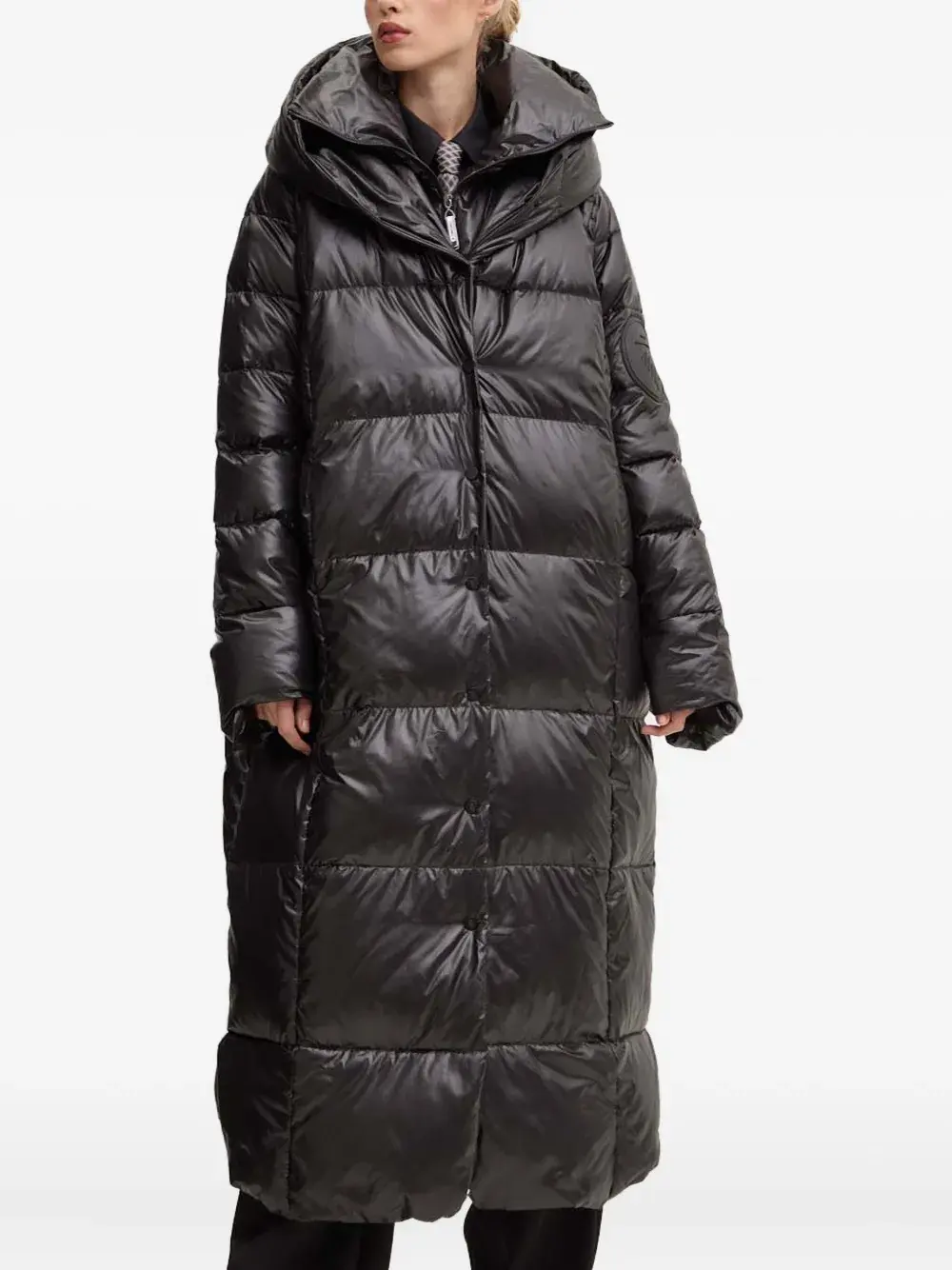 

Стёганое пальто с капюшоном Mila Mmc Studio, черный