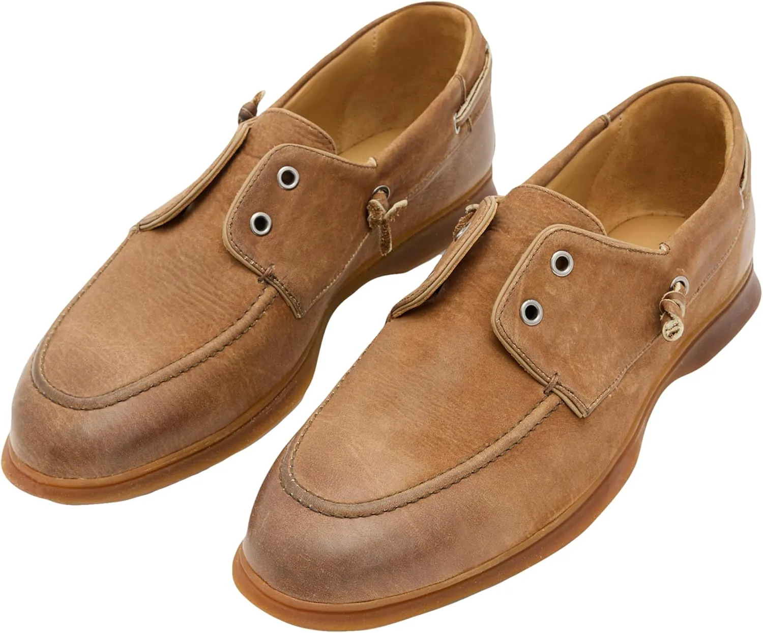 Мужские лодочные туфли John Varvatos Thompson Yacht Venetian, коричневый — фото 4