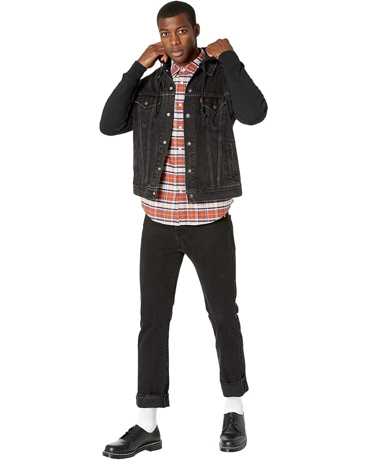 Худи Levi's Mens Hybrid Hoodie V Trucker, цвет Built To Last — фото 4