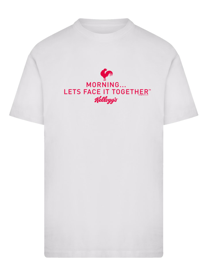 

Футболка Kellogg's Breakfast Cereals Morning Lets Face It белого цвета F4NT4STIC, Белый, Футболка Kellogg's Breakfast Cereals Morning Lets Face It белого цвета F4NT4STIC