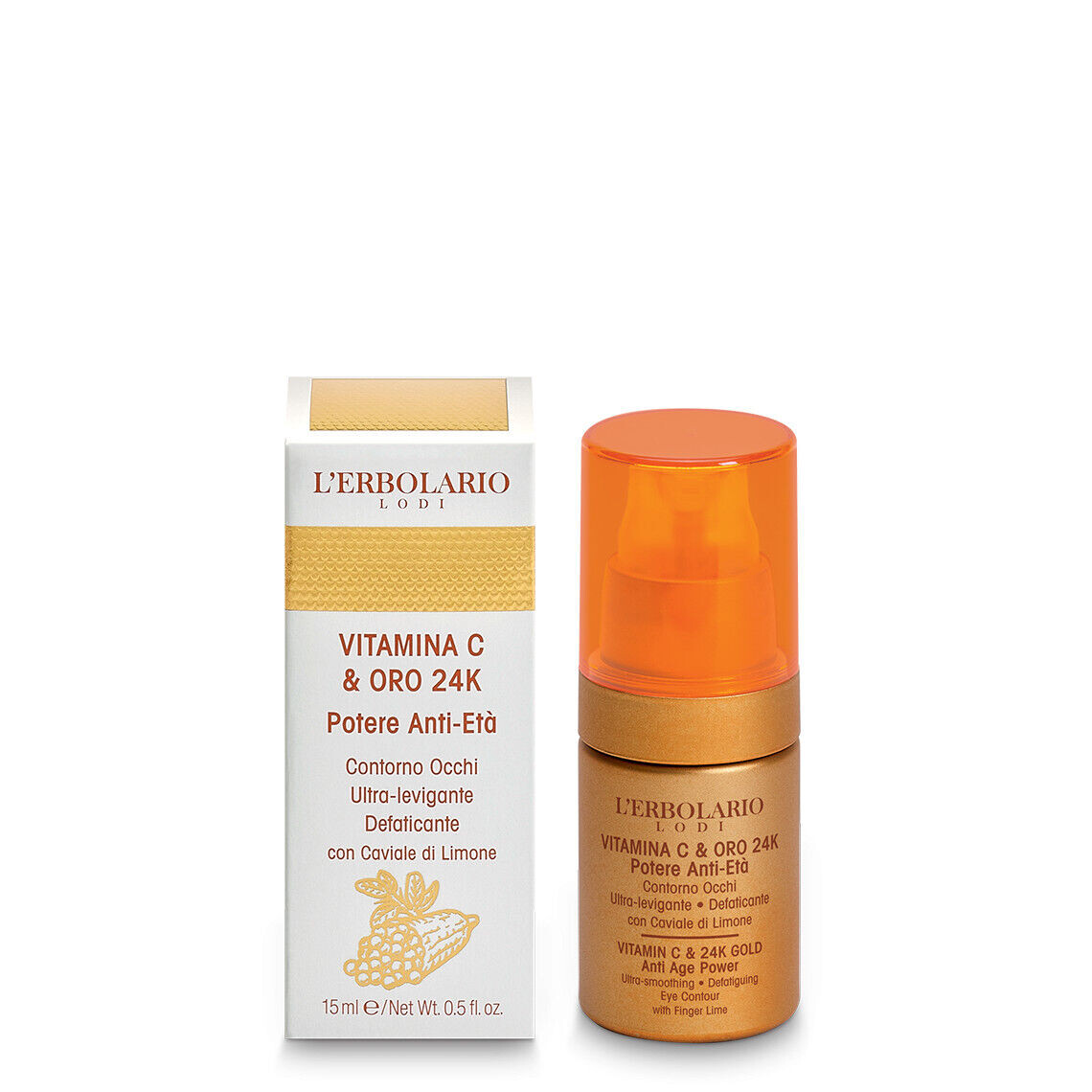 

Крем для глаз L'Erbolario Vitamina C & Oro 24K, 15 мл