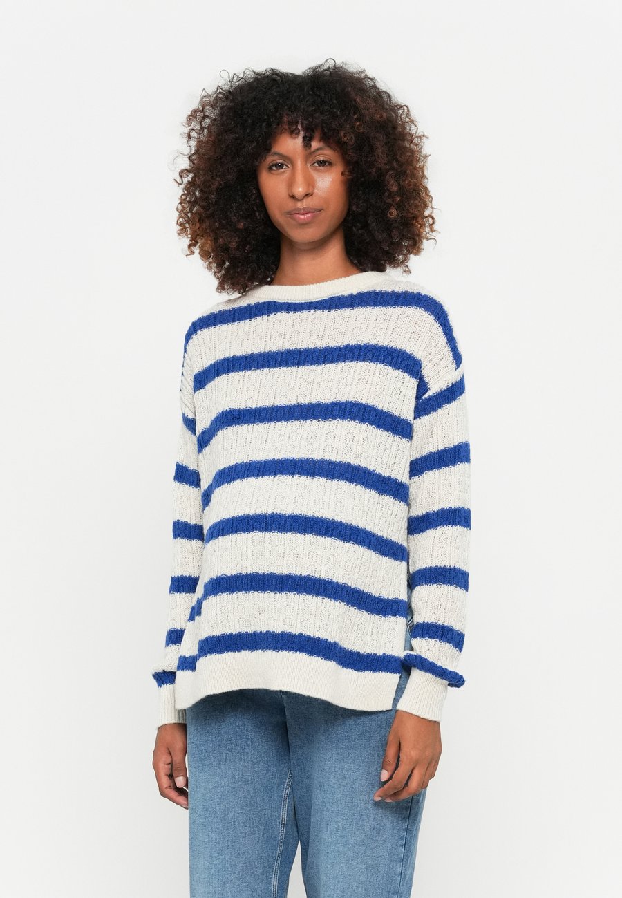 

Джемпер MAMALICIOUS MLNOA VITA, Birch Stripe/Mazarine Blue /Beige