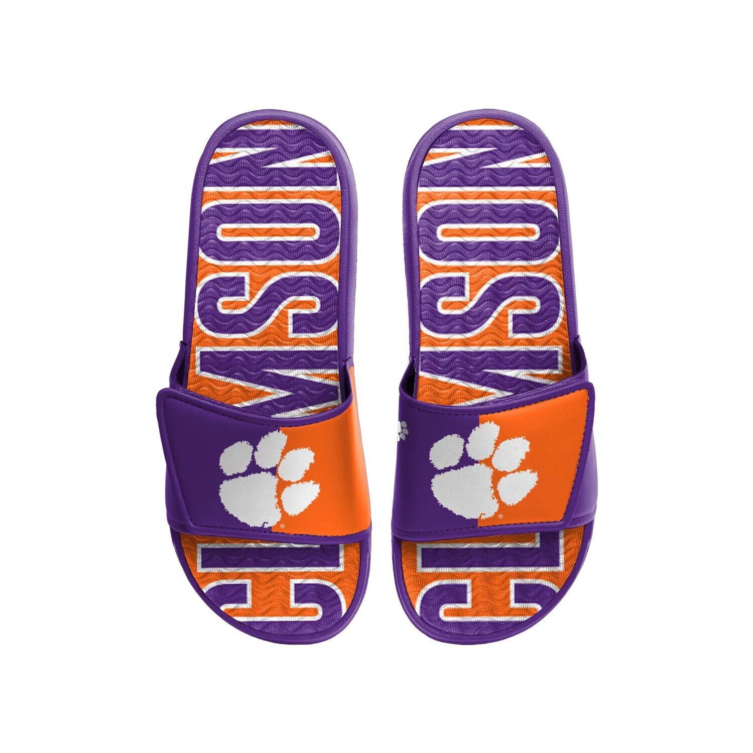 

Мужские гелевые шлепанцы с логотипом FOCO Clemson Tigers