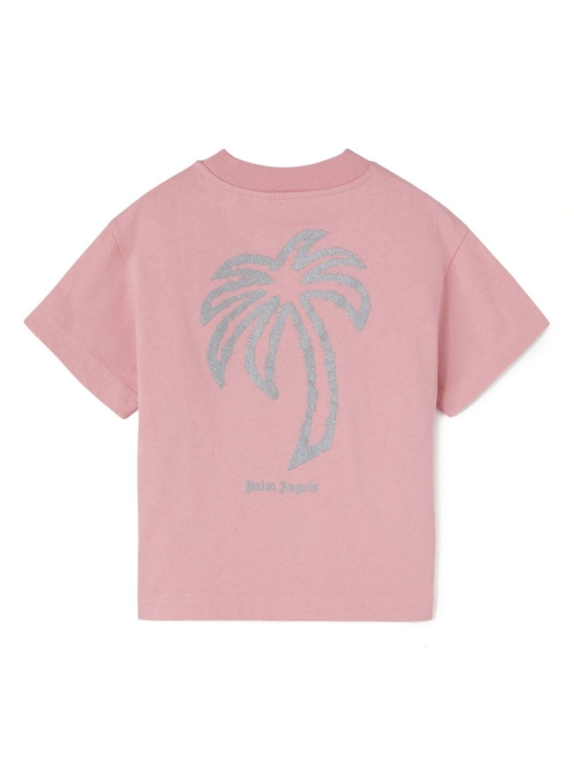 Palm Angels Kids футболка Palm Galaxy, розовый — фото 2