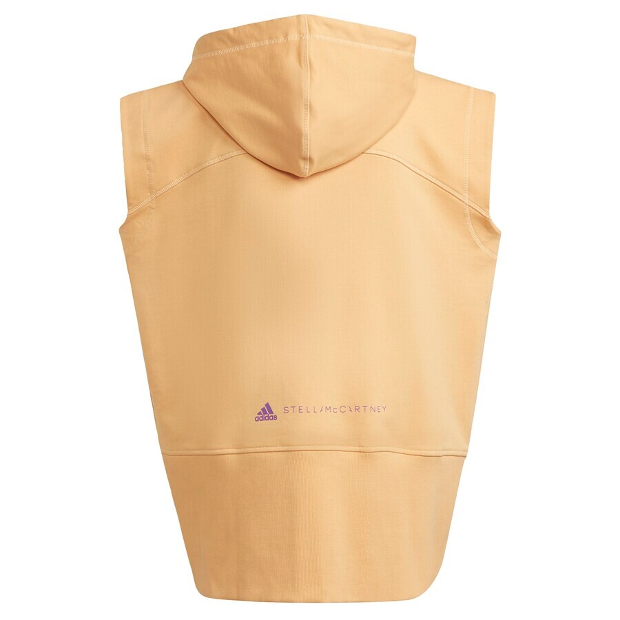 Спортивная толстовка ADIDAS BY STELLA MCCARTNEY Athletic Zip-Up Hoodie Sleeveless, желтый — фото 3