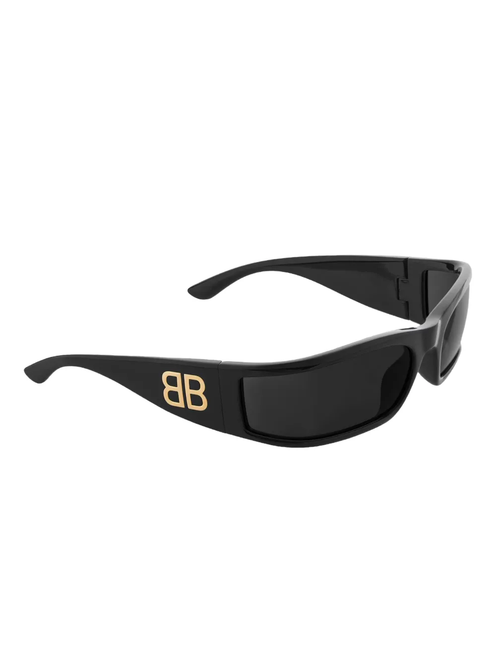 Солнцезащитные очки в прямоугольной оправе с логотипом Balenciaga Eyewear, черный — фото 2