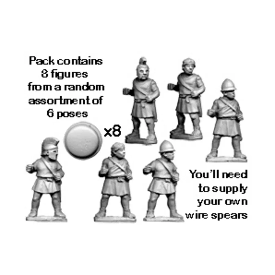 

Небронированные греческие гоплиты, Historical Miniatures - Ancient - Roman Empire (28mm) (Crusader Miniatures)
