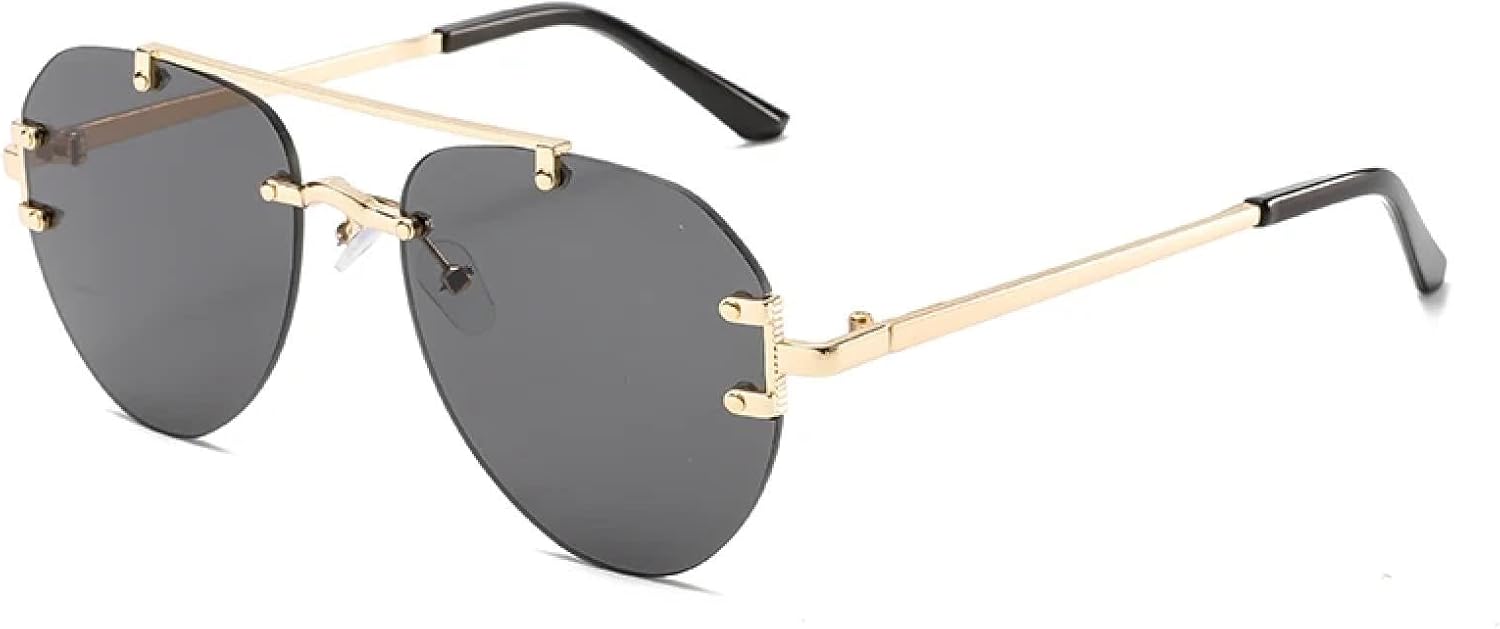 

Солнцезащитные очки с защитой от УФ-излучения UV400 | Женские овальные очки с металлической оправой | Линзы конфетных цветов для занятий спортом на открытом воздухе и вождения DSVIGF, Golden-black