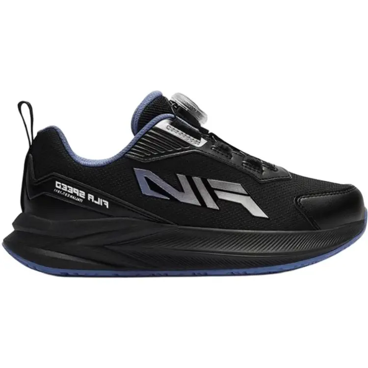 FILA KIDS BOA Abrasion Resistant Low Top детские беговые кроссовки Black Gray — фото 3