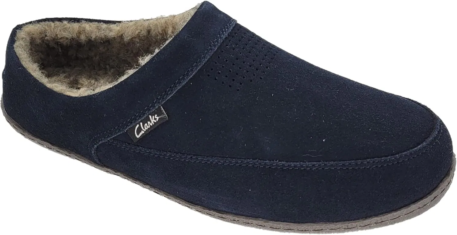Тапочки мужские Clarks, темно-синий
