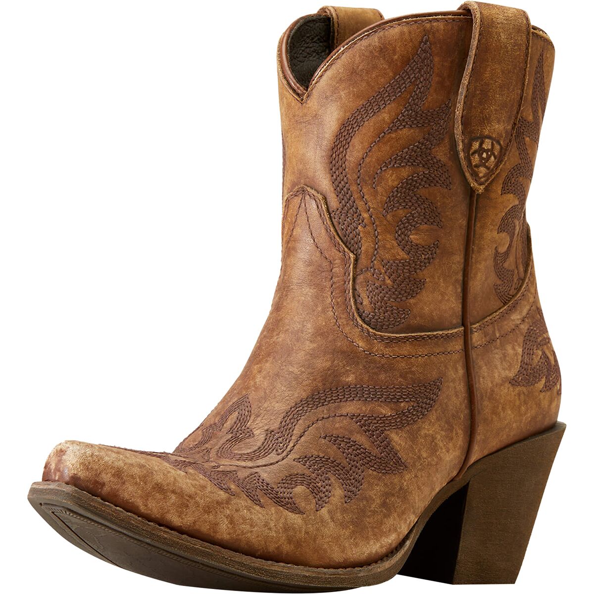 Женские полусапоги Ariat Chandler кожаные ковбойские, коричневый — фото 2