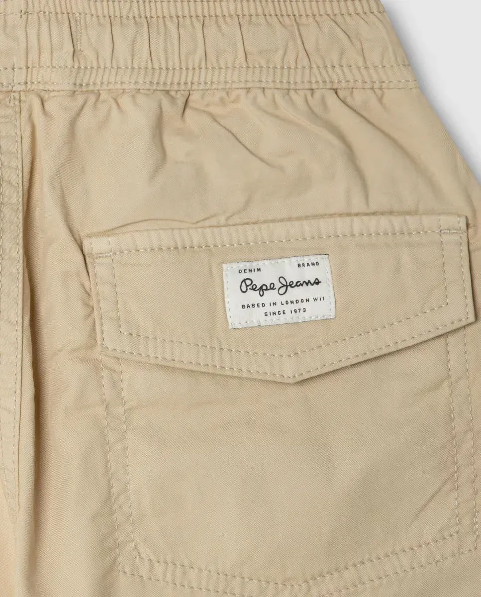 Детские чиносы Stephen с регулируемым шнурком Pepe Jeans, Camel — фото 3