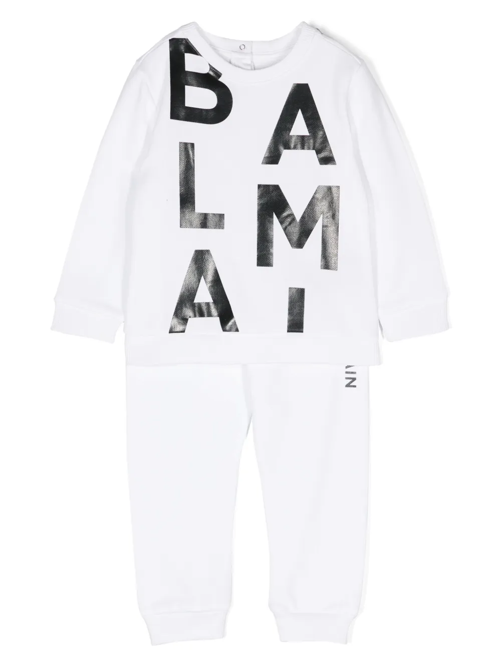 

Спортивный костюм с логотипом Balmain Kids, белый