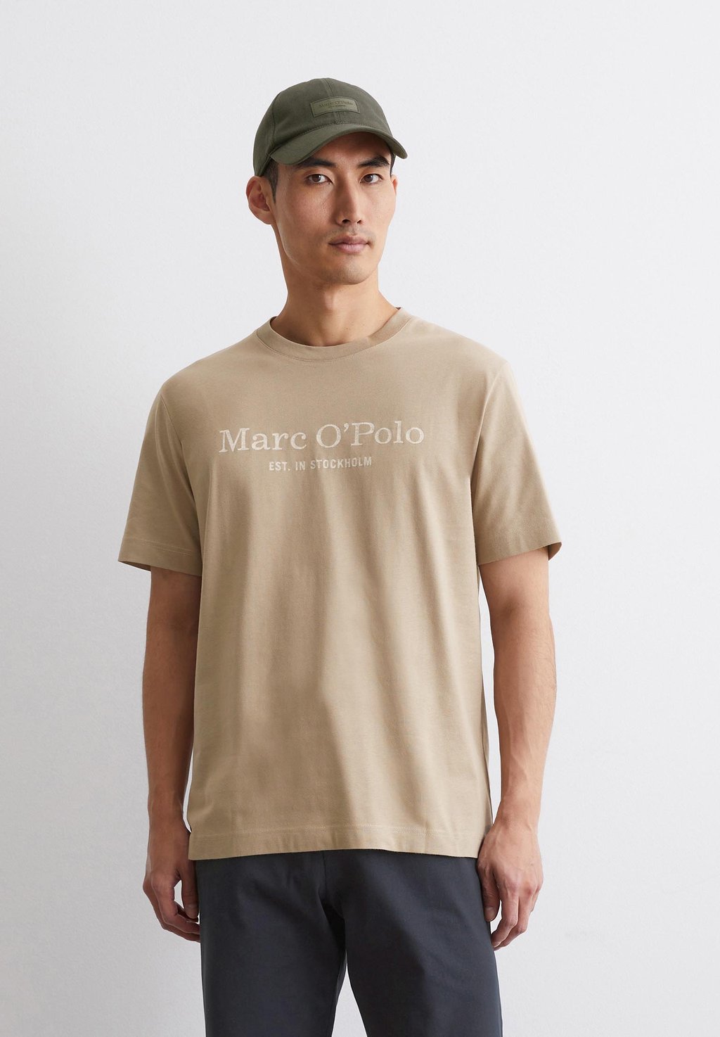 

Футболка с принтом SHORT SLEEVE CREW NECK Marc O'Polo, бежевый