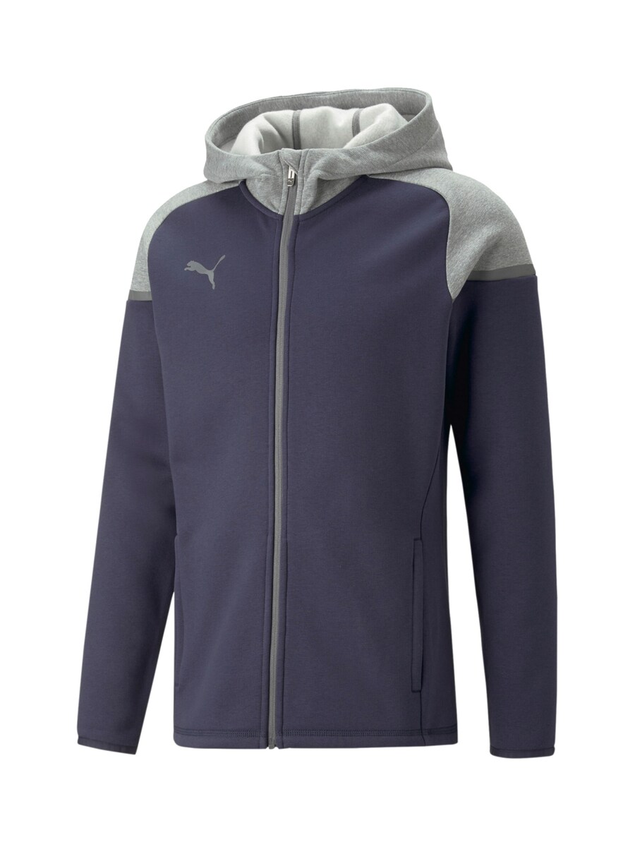 

Толстовка с капюшоном на молнии PUMA TeamCUP Casuals, морской синий