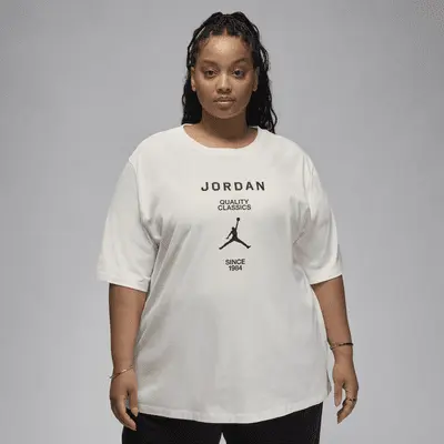 

Футболка Jordan Women's Girlfriend T-Shirt (Plus Size), цвет Sail/Black