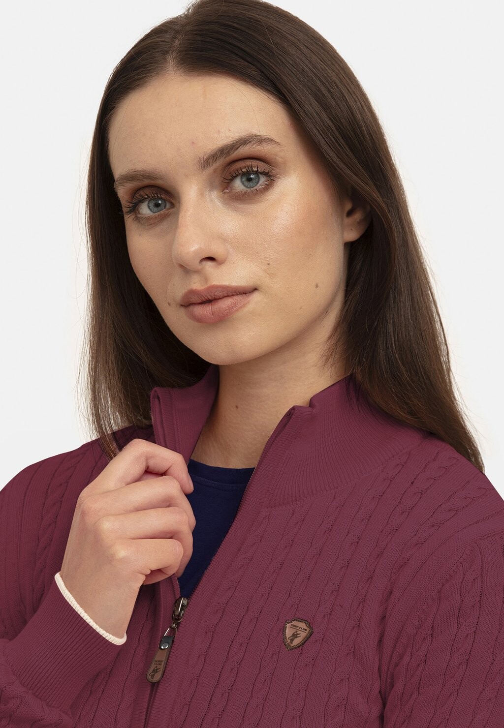 

Кардиган MADISON HAIR BRAID PATTERN Jacey Quinn, Бордо