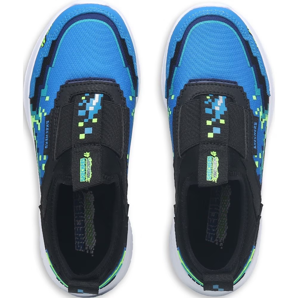 Детские кроссовки ultra flex megacraft для маленьких/больших детей Skechers, blue/green — фото 4
