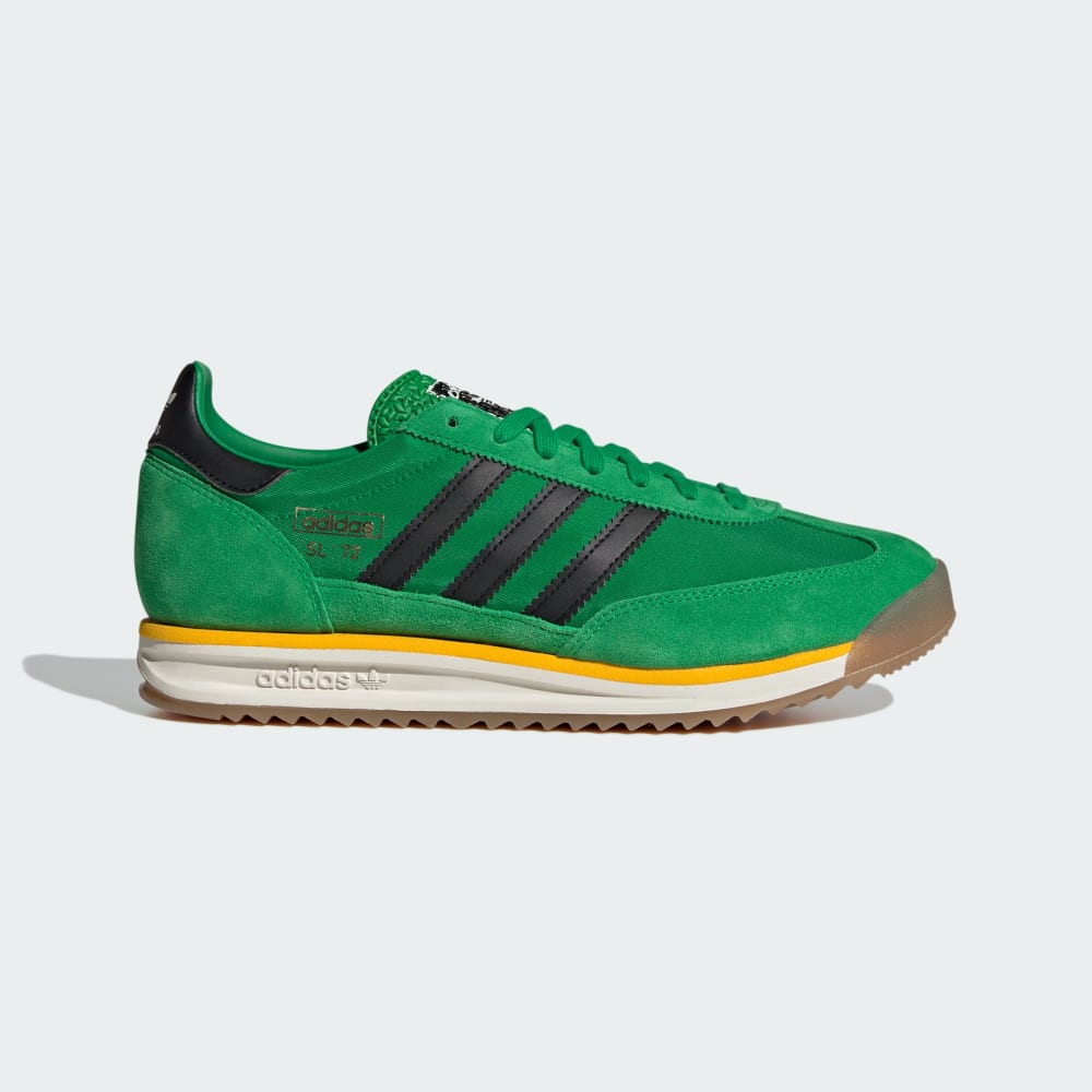 

Кроссовки Adidas SL 72 Rs Shoes, цвет Green/Off White/Crew Yellow