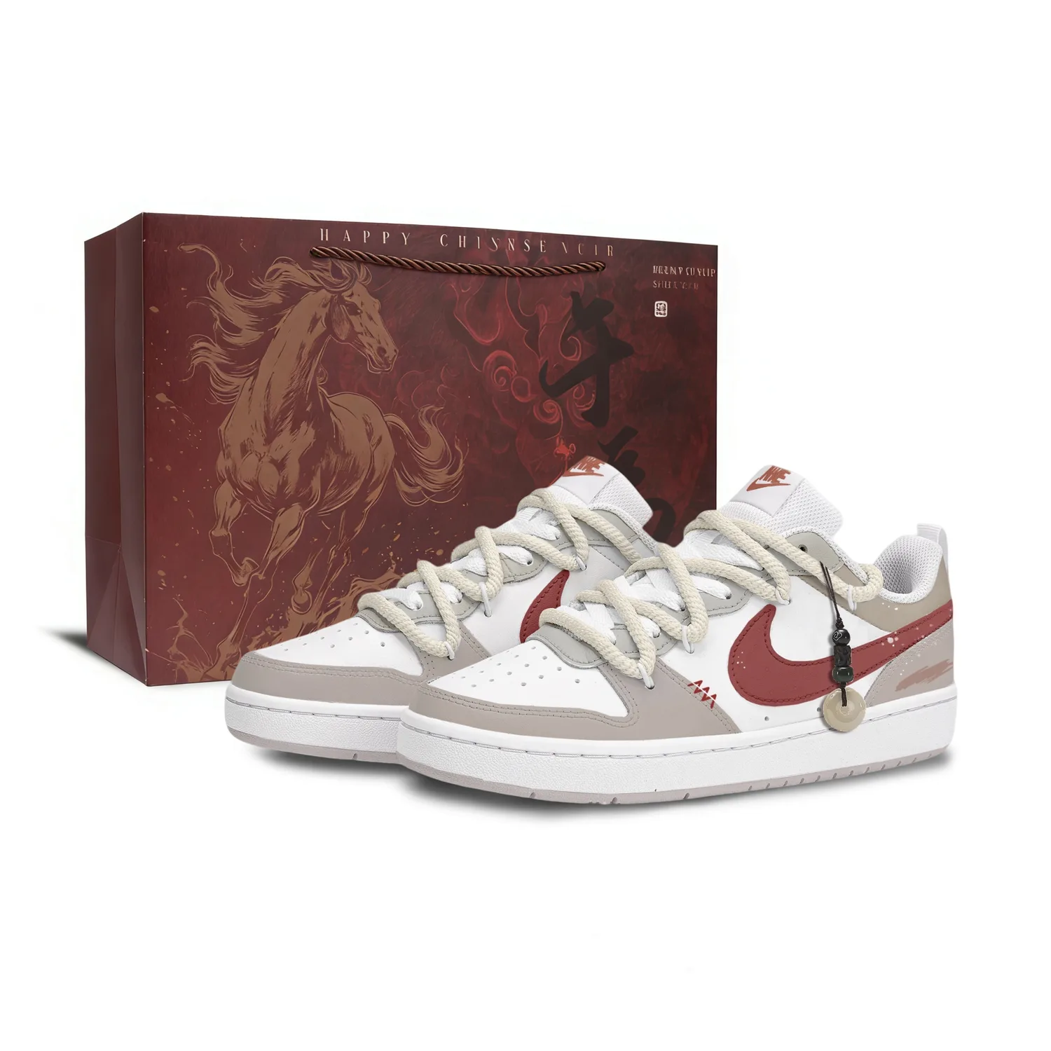 Кроссовки для скейтбординга Court Borough Kids Unisex Nike, красный