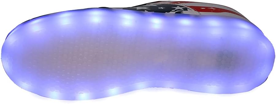Унисекс-кроссовки YuanRoad с подсветкой LED и USB-зарядкой, светящиеся светодиодные кроссовки, синий — фото 3