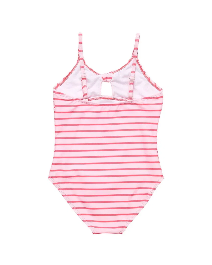 Купальник Snapper Rock Stripe Sustainable Bow Swimsuit, оранжевый — фото 2