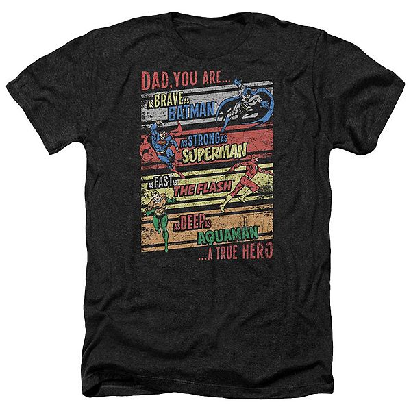 

Футболка adult heather с принтом justice league of america a true hero Licensed Character