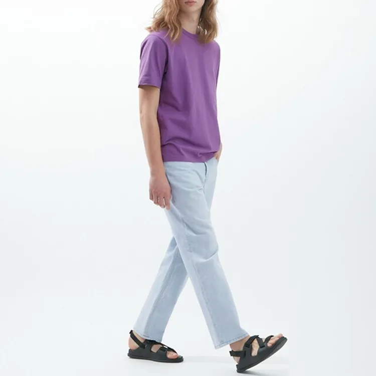 UNIQLO Футболка U Collection SS23 унисекс голубой фиолетовый — фото 3