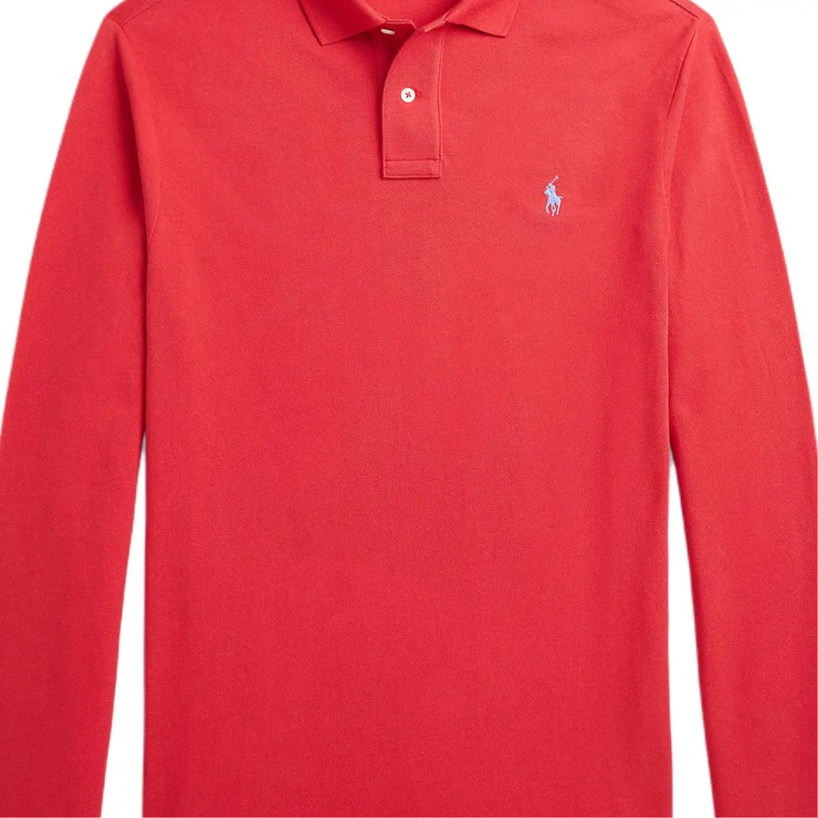 Polo Ralph Lauren Мужская рубашка-поло, красная — фото 4