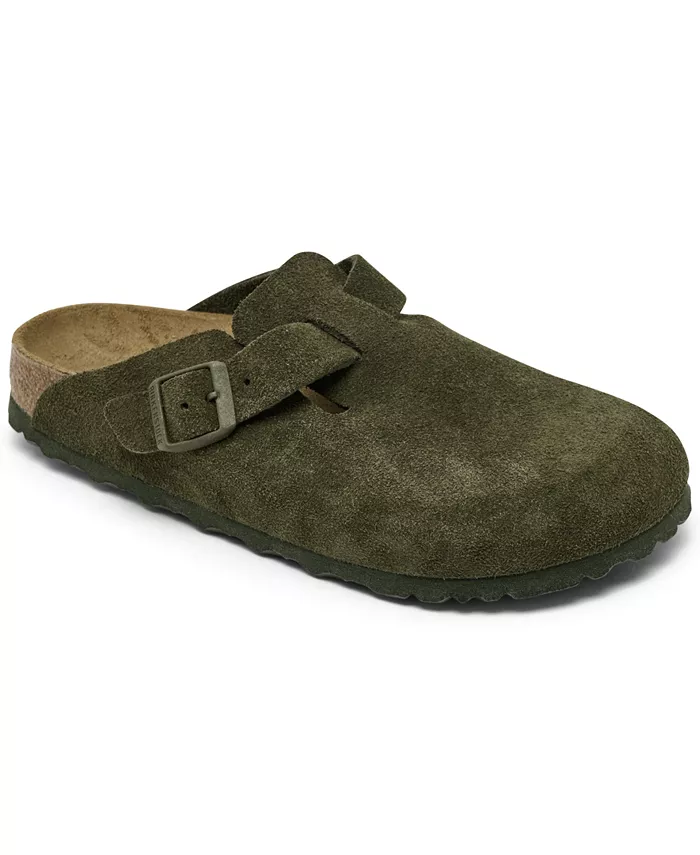 Женские повседневные босоножки из замши и кожи от Finish Line Birkenstock, зеленый