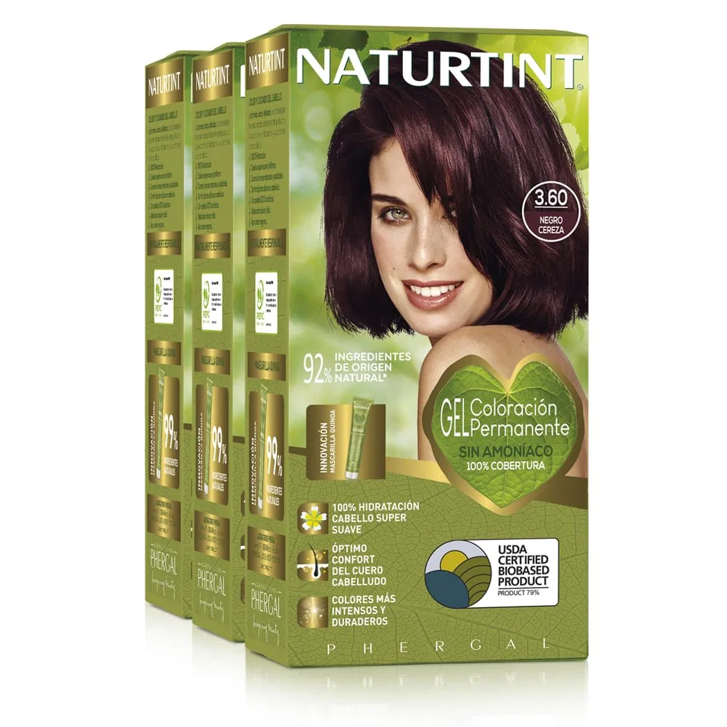 Краска для волос без аммиака Naturtint, 170 мл (3 шт.) Naturtint, 3.60 Black Cherry