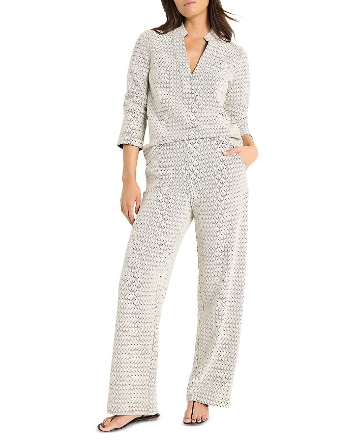 

Широкие брюки Lenox с тонкими завитками NIC+ZOE, мультиколор