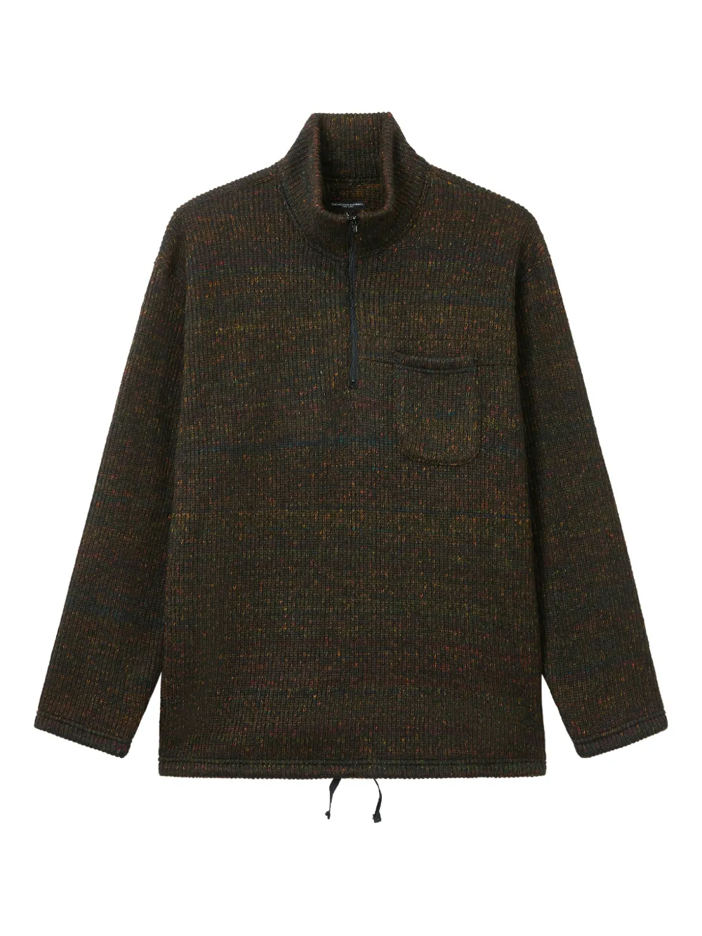 

Ребристый свитер на молнии до половины Engineered Garments, коричневый