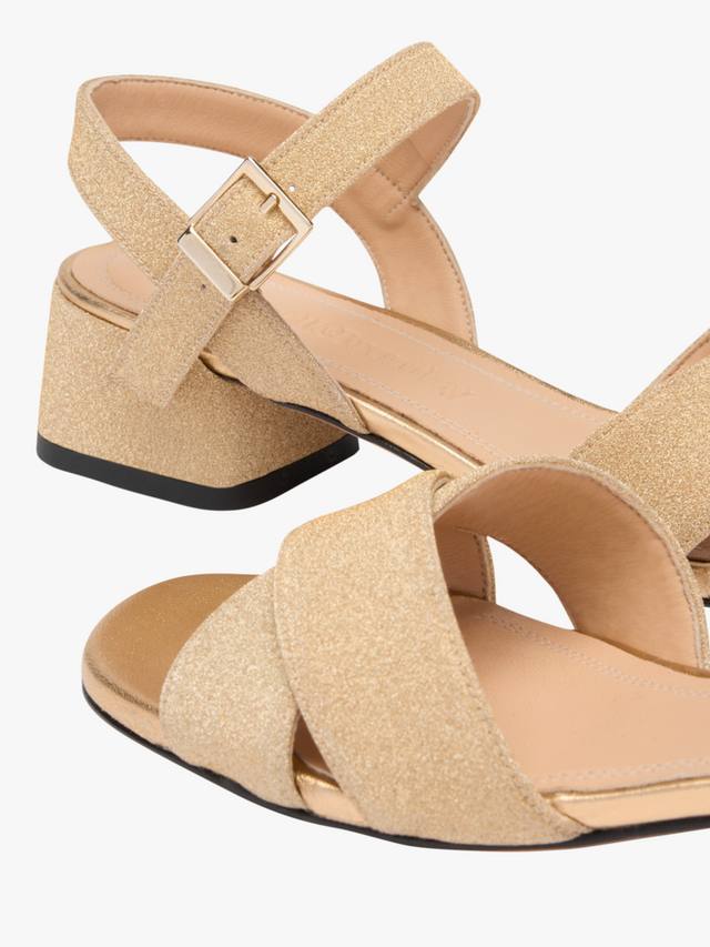 Сандалии Seaville Low Block Russell & Bromley, Gold — фото 3