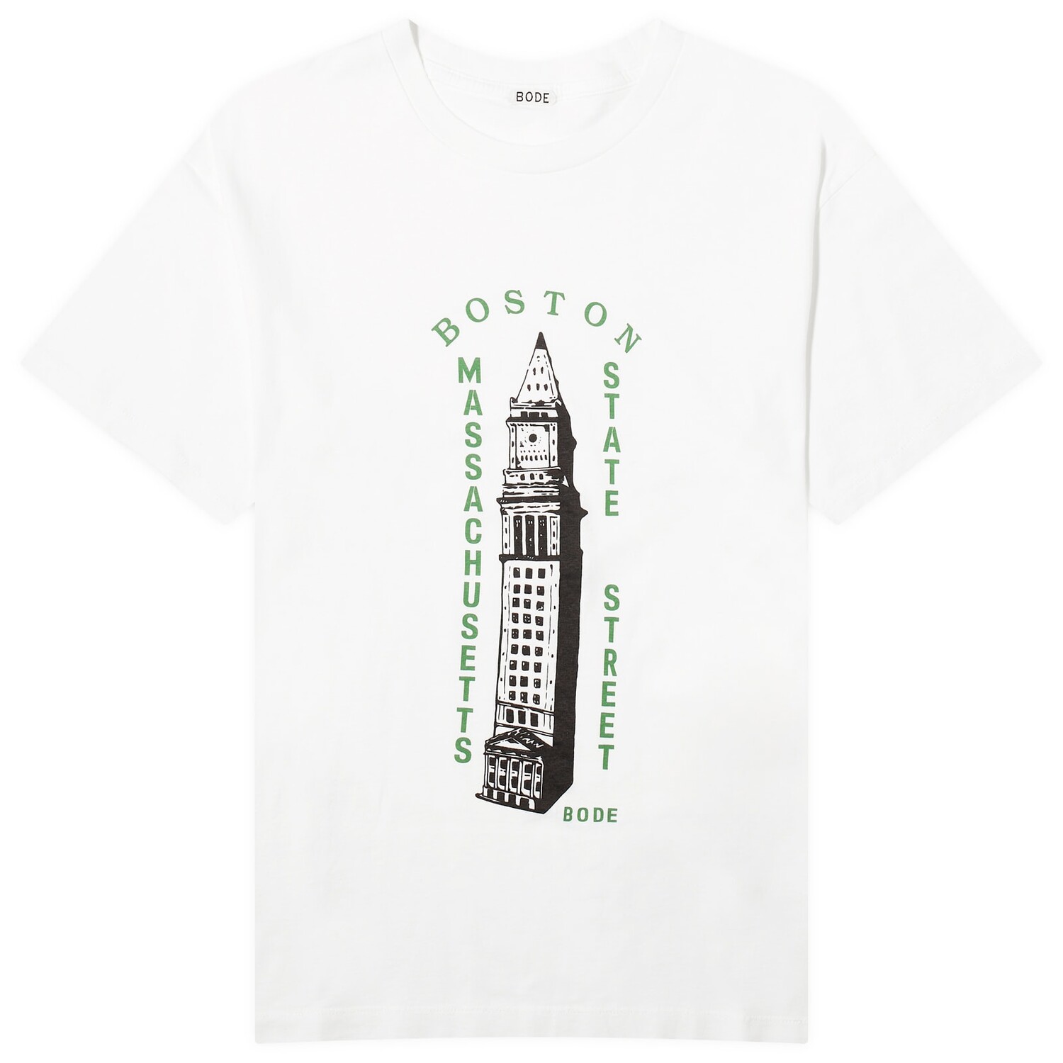 

Футболка Bode Landmark T-Shirt, цвет Cream