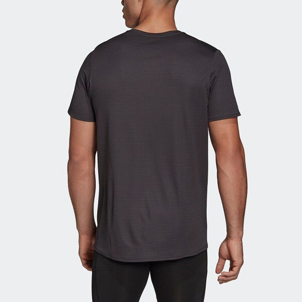 Футболка adidas Premium Tee M Reflective Running Sports Short Sleeve Black, черный — фото 4