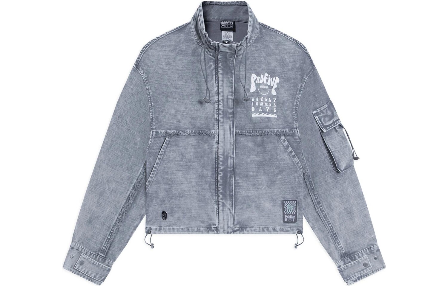 

Badfive джинсовая куртка женская серая Lining