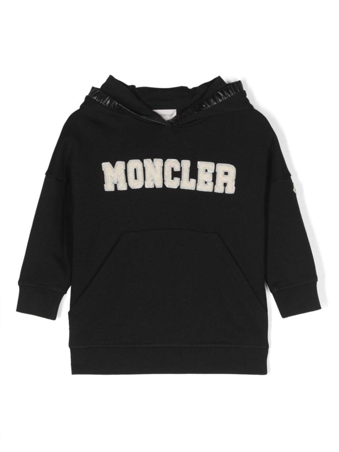 

Moncler Enfant logo-print cotton sweatshirt dress, черный