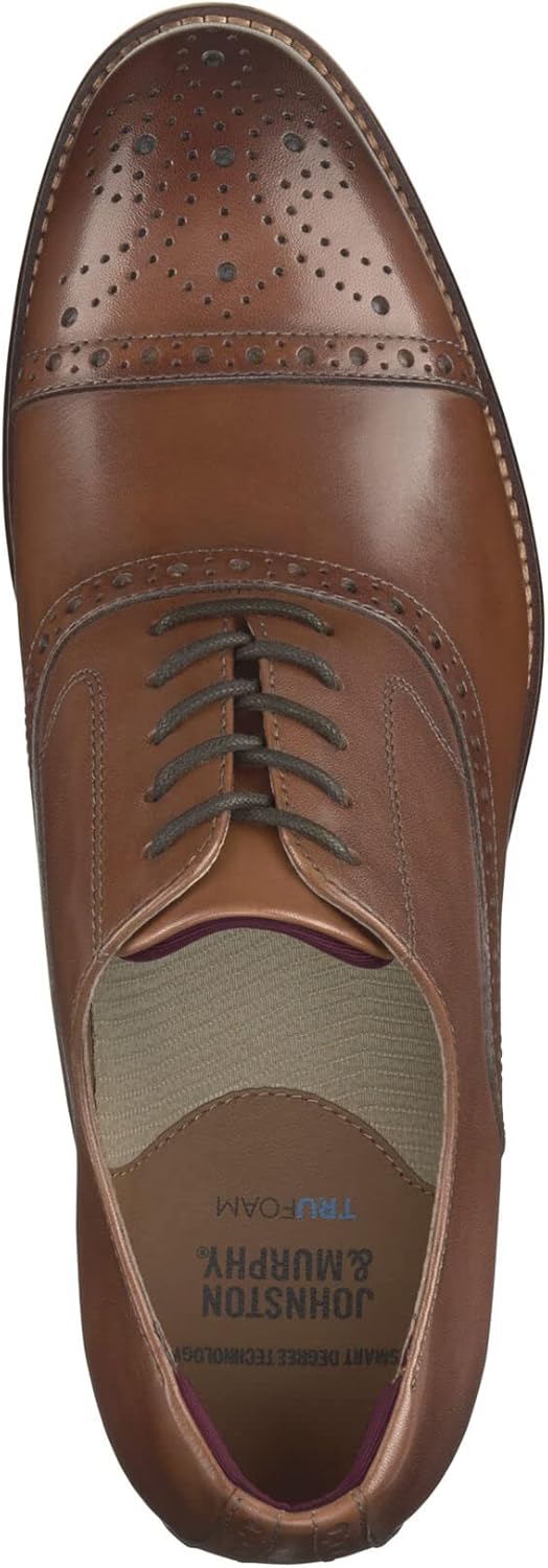 Мужские классические туфли Johnston Murphy Conard 2.0 с каплевидным носком Johnston & Murphy, Tan Full Grain — фото 3