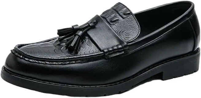 Лоферы мужские Moccasins Driving Boat Shoes, Black UOPYNE
